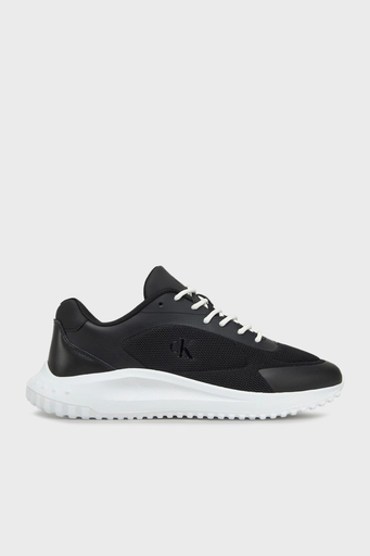 Calvin Klein Logolu Fileli Sneaker YM0YM011850GM Erkek Ayakkabı YM0YM01185 0GM SİYAH-BEYAZ - 1
