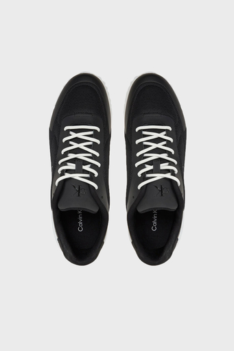Calvin Klein Logolu Fileli Sneaker YM0YM011850GM Erkek Ayakkabı YM0YM01185 0GM SİYAH-BEYAZ - 3