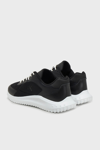Calvin Klein Logolu Fileli Sneaker YM0YM011850GM Erkek Ayakkabı YM0YM01185 0GM SİYAH-BEYAZ - 4