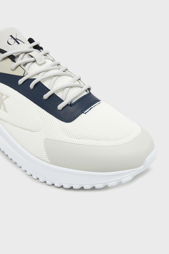 Calvin Klein Logolu Fileli Sneaker YM0YM011850LD Erkek Ayakkabı YM0YM01185 0LD BEYAZ-LACİVERT - 5