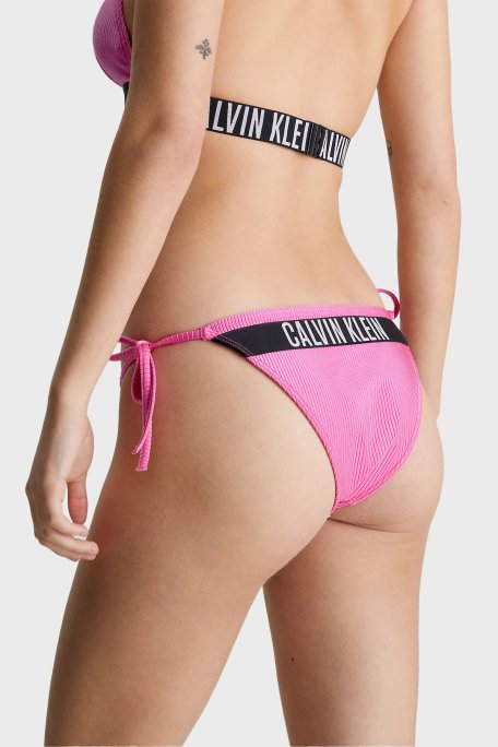 Calvin Klein Logolu Fitilli Yandan Bağlamalı KW0KW02390TOZ Bayan Bikini Altı KW0KW02390 TOZ PEMBE - 2