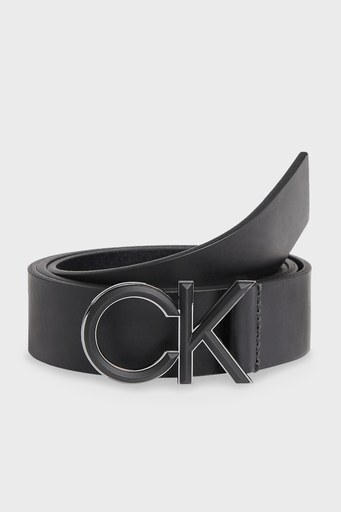 Calvin Klein Logolu Hakiki Deri Erkek Kemer K50K507413 BAX SİYAH