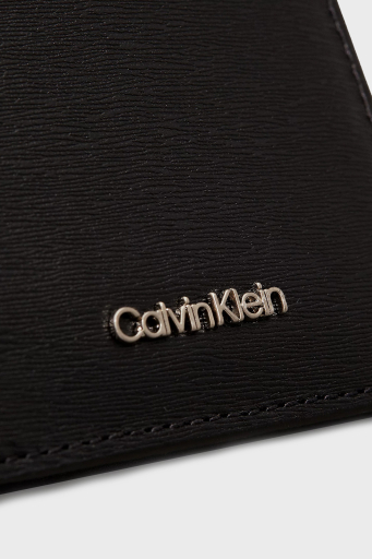 Calvin Klein Logolu Hakiki Deri K50K512859BEH Erkek Cüzdan K50K512859 BEH SİYAH - 4