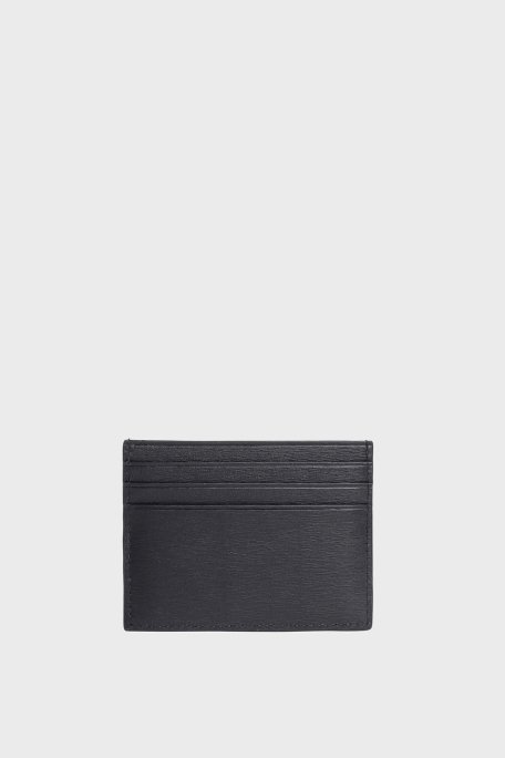 Calvin Klein Logolu Hakiki Deri K50K512861BEH Erkek Kartlık K50K512861 BEH SİYAH - 4