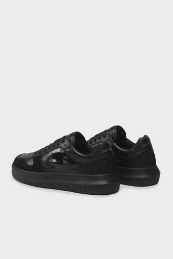 Calvin Klein Logolu Hakiki Deri Sneaker YM0YM00703BEH Erkek Ayakkabı YM0YM00703 BEH SİYAH - 2