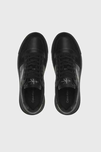 Calvin Klein Logolu Hakiki Deri Sneaker YM0YM00703BEH Erkek Ayakkabı YM0YM00703 BEH SİYAH - 5