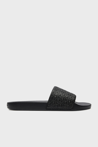 Calvin Klein Logolu HM0HM015170GR Erkek Terlik HM0HM01517 0GR SİYAH - 1