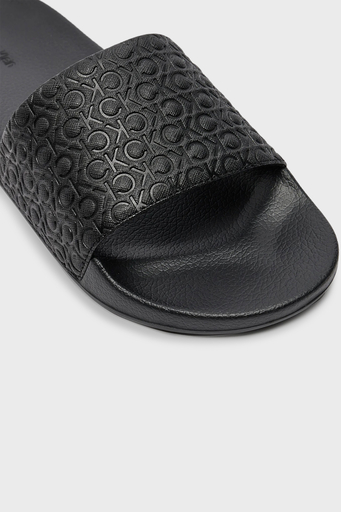Calvin Klein Logolu HM0HM015170GR Erkek Terlik HM0HM01517 0GR SİYAH - 5