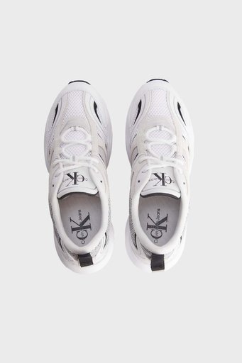 Calvin Klein Logolu Kalın Tabanlı Sneaker Bayan Ayakkabı YW0YW00891 0K5 BEYAZ - 3