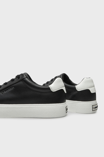 Calvin Klein Logolu Kalın Tabanlı Sneaker HW0HW024390GS Bayan Ayakkabı HW0HW02439 0GS SİYAH-BEYAZ - 5