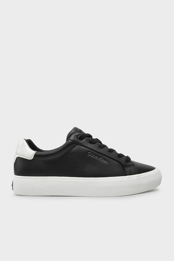 Calvin Klein Logolu Kalın Tabanlı Sneaker HW0HW024390GS Bayan Ayakkabı HW0HW02439 0GS SİYAH-BEYAZ - 6
