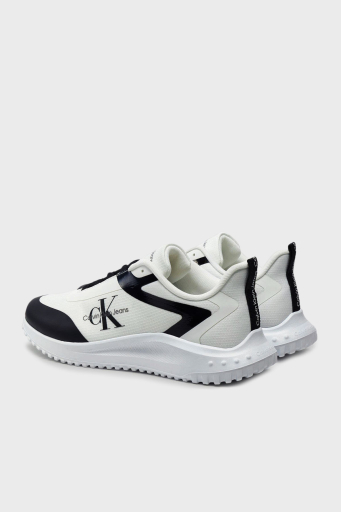 Calvin Klein Logolu Kalın Tabanlı Sneaker YM0YM0096801W Erkek Ayakkabı YM0YM00968 01W BEYAZ-SİYAH - 9
