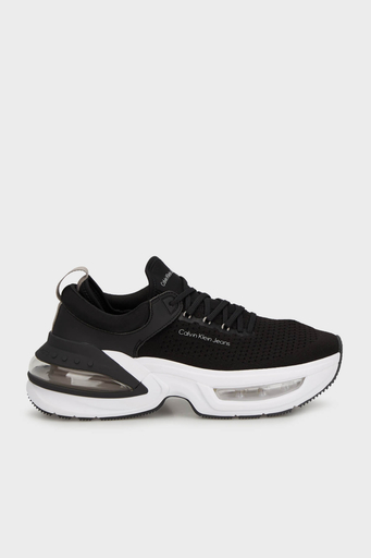 Calvin Klein Logolu Kalın Tabanlı Sneaker YM0YM009870GO Erkek Ayakkabı YM0YM00987 0GO SİYAH-BEYAZ-GRİ - 1