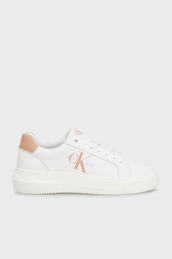 Calvin Klein Logolu Kalın Tabanlı Sneaker YW0YW008230K6 Bayan Ayakkabı YW0YW00823 0K6 BEYAZ - 1