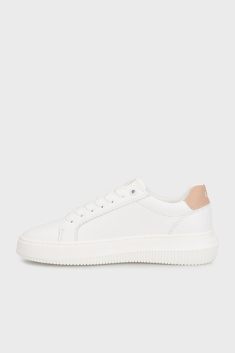 Calvin Klein Logolu Kalın Tabanlı Sneaker YW0YW008230K6 Bayan Ayakkabı YW0YW00823 0K6 BEYAZ - 3