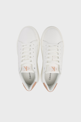 Calvin Klein Logolu Kalın Tabanlı Sneaker YW0YW008230K6 Bayan Ayakkabı YW0YW00823 0K6 BEYAZ - 4