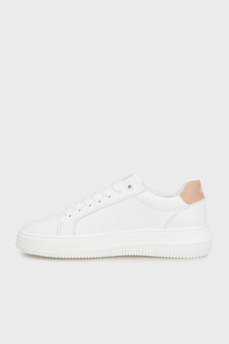 Calvin Klein Logolu Kalın Tabanlı Sneaker YW0YW008230K6 Bayan Ayakkabı YW0YW00823 0K6 BEYAZ - 3