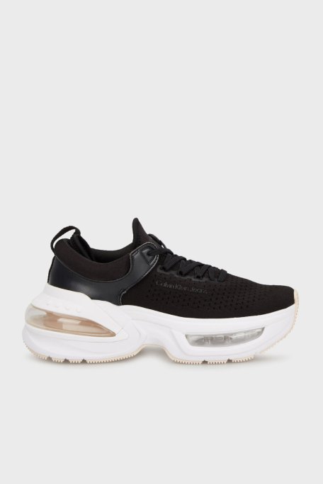 Calvin Klein Logolu Kalın Tabanlı Sneaker YW0YW014860GN Bayan Ayakkabı YW0YW01486 0GN SİYAH - 1