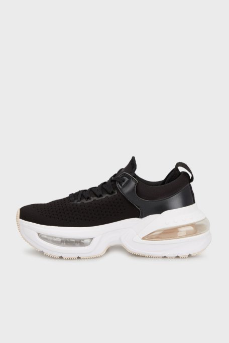 Calvin Klein Logolu Kalın Tabanlı Sneaker YW0YW014860GN Bayan Ayakkabı YW0YW01486 0GN SİYAH - 3