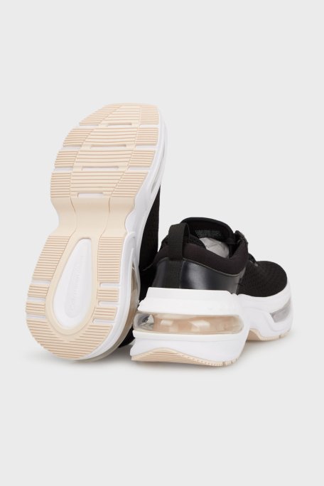 Calvin Klein Logolu Kalın Tabanlı Sneaker YW0YW014860GN Bayan Ayakkabı YW0YW01486 0GN SİYAH - 4