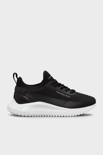 Calvin Klein Logolu Kalın Tabanlı Sneaker YW0YW016650GM Bayan Ayakkabı YW0YW01665 0GM SİYAH-BEYAZ - 1