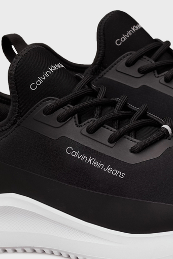 Calvin Klein Logolu Kalın Tabanlı Sneaker YW0YW016650GM Bayan Ayakkabı YW0YW01665 0GM SİYAH-BEYAZ - 4