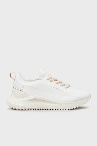 Calvin Klein Logolu Kalın Tabanlı Sneaker YW0YW016650LE Bayan Ayakkabı YW0YW01665 0LE BEYAZ-PUDRA - 1