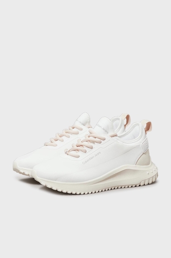 Calvin Klein Logolu Kalın Tabanlı Sneaker YW0YW016650LE Bayan Ayakkabı YW0YW01665 0LE BEYAZ-PUDRA - 3