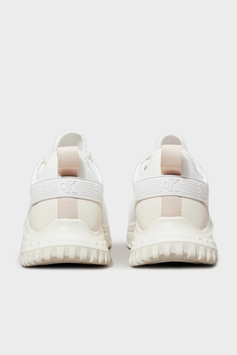 Calvin Klein Logolu Kalın Tabanlı Sneaker YW0YW016650LE Bayan Ayakkabı YW0YW01665 0LE BEYAZ-PUDRA - 5