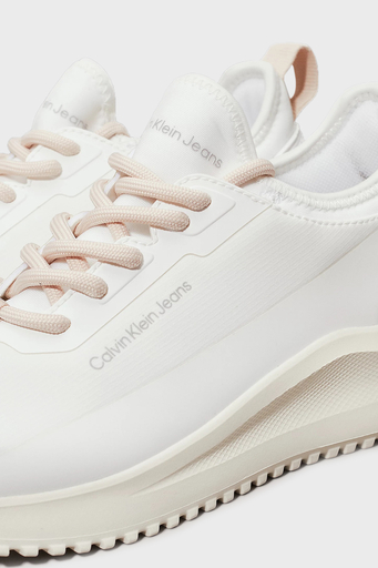 Calvin Klein Logolu Kalın Tabanlı Sneaker YW0YW016650LE Bayan Ayakkabı YW0YW01665 0LE BEYAZ-PUDRA - 6