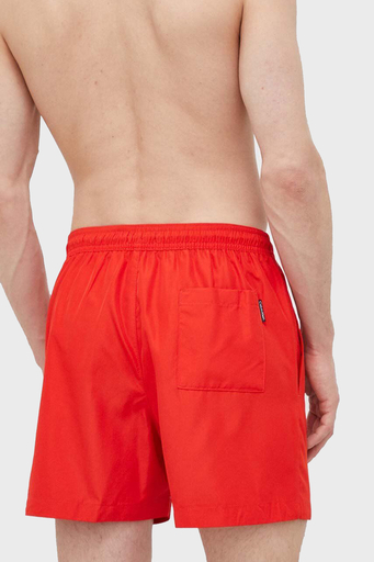 Calvin Klein Logolu Kısa Büzgülü Deniz Şortu Cepli KM0KM00800XNE Erkek Mayo Short KM0KM00800 XNE KIRMIZI - 3