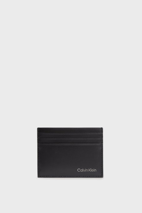Calvin Klein Logolu LV04D1104GUB1 Erkek Kartlık LV04D1104G UB1 SİYAH - 1