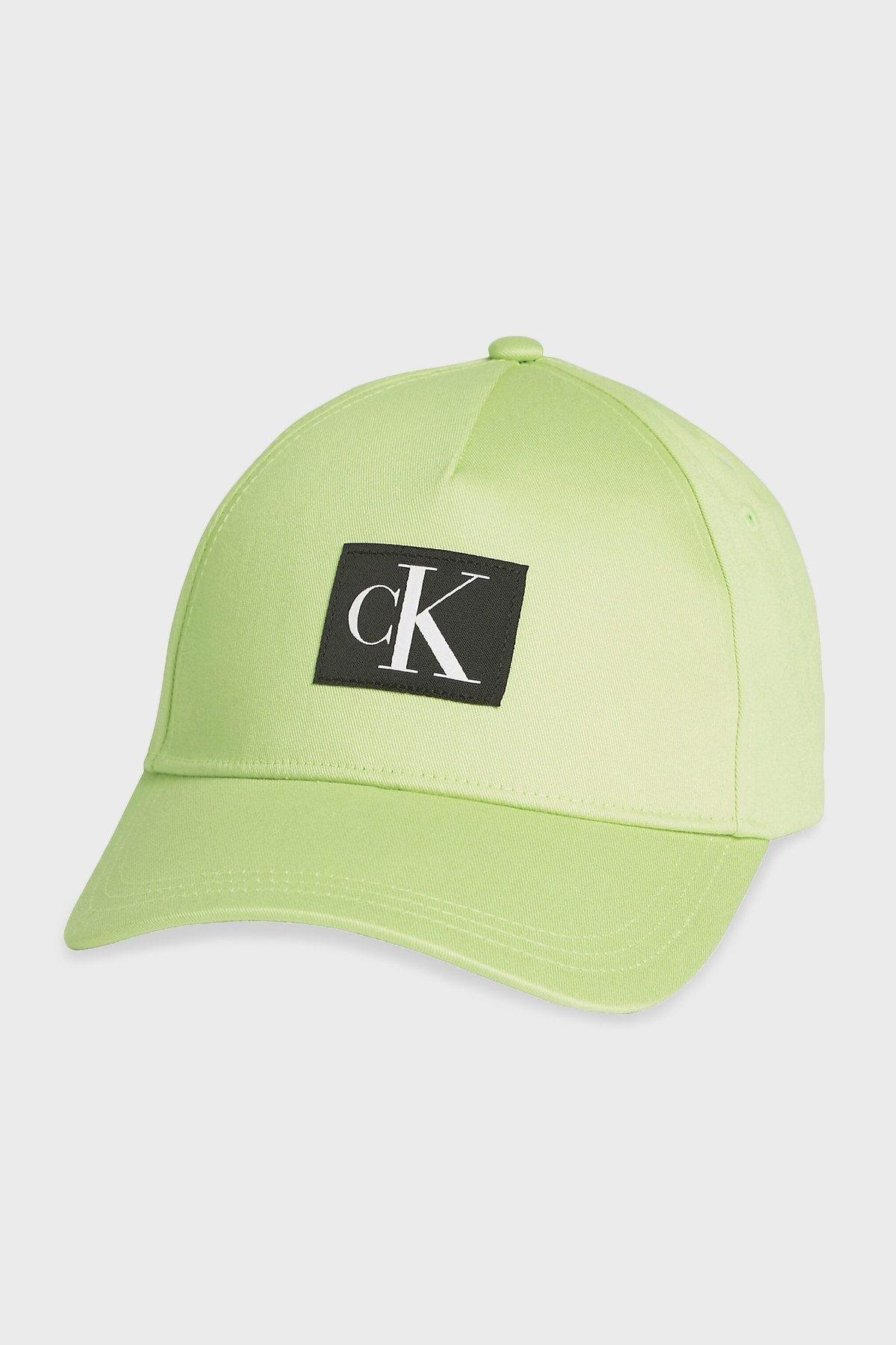 Calvin Klein Logolu Organik Pamuklu Bayan Şapka K60K609387 L99 AÇIK YEŞİL
