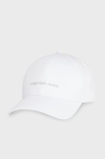 Calvin Klein Logolu Organik Pamuklu K60K6088490LI Bayan Şapka K60K608849 0LI BEYAZ-GÜMÜŞ - 1