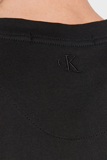Calvin Klein Logolu Organik Pamuklu Relaxed Fit Kolsuz Erkek T Shirt J30J323146 BEH SİYAH - 6