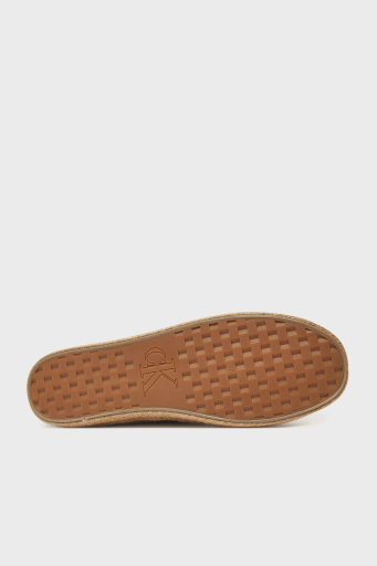 Calvin Klein Logolu Pamuk Karışımlı Hasır Detaylı YM0YM01251 AF7 Erkek Espadril YM0YM01251 AF7 BEJ - 6