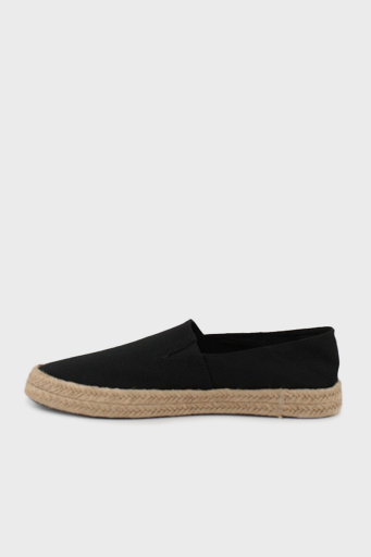 Calvin Klein Logolu Pamuk Karışımlı Hasır Detaylı YM0YM01251BEH Erkek Espadril YM0YM01251 BEH SİYAH - 2