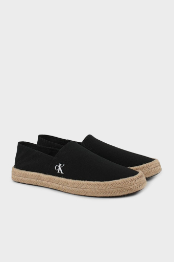 Calvin Klein Logolu Pamuk Karışımlı Hasır Detaylı YM0YM01251BEH Erkek Espadril YM0YM01251 BEH SİYAH - 3
