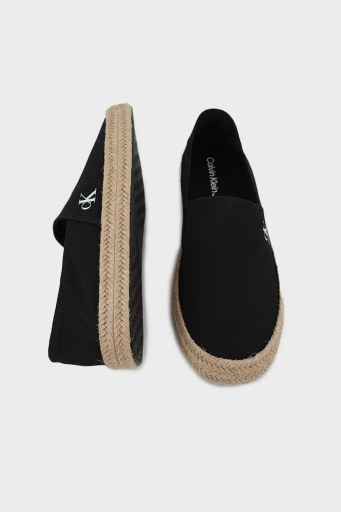 Calvin Klein Logolu Pamuk Karışımlı Hasır Detaylı YM0YM01251BEH Erkek Espadril YM0YM01251 BEH SİYAH - 5