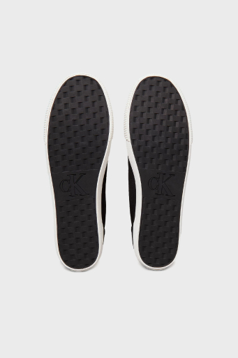 Calvin Klein Logolu Pamuk Karışımlı Sneaker YM0YM012090GM Erkek Ayakkabı YM0YM01209 0GM SİYAH-BEYAZ - 6