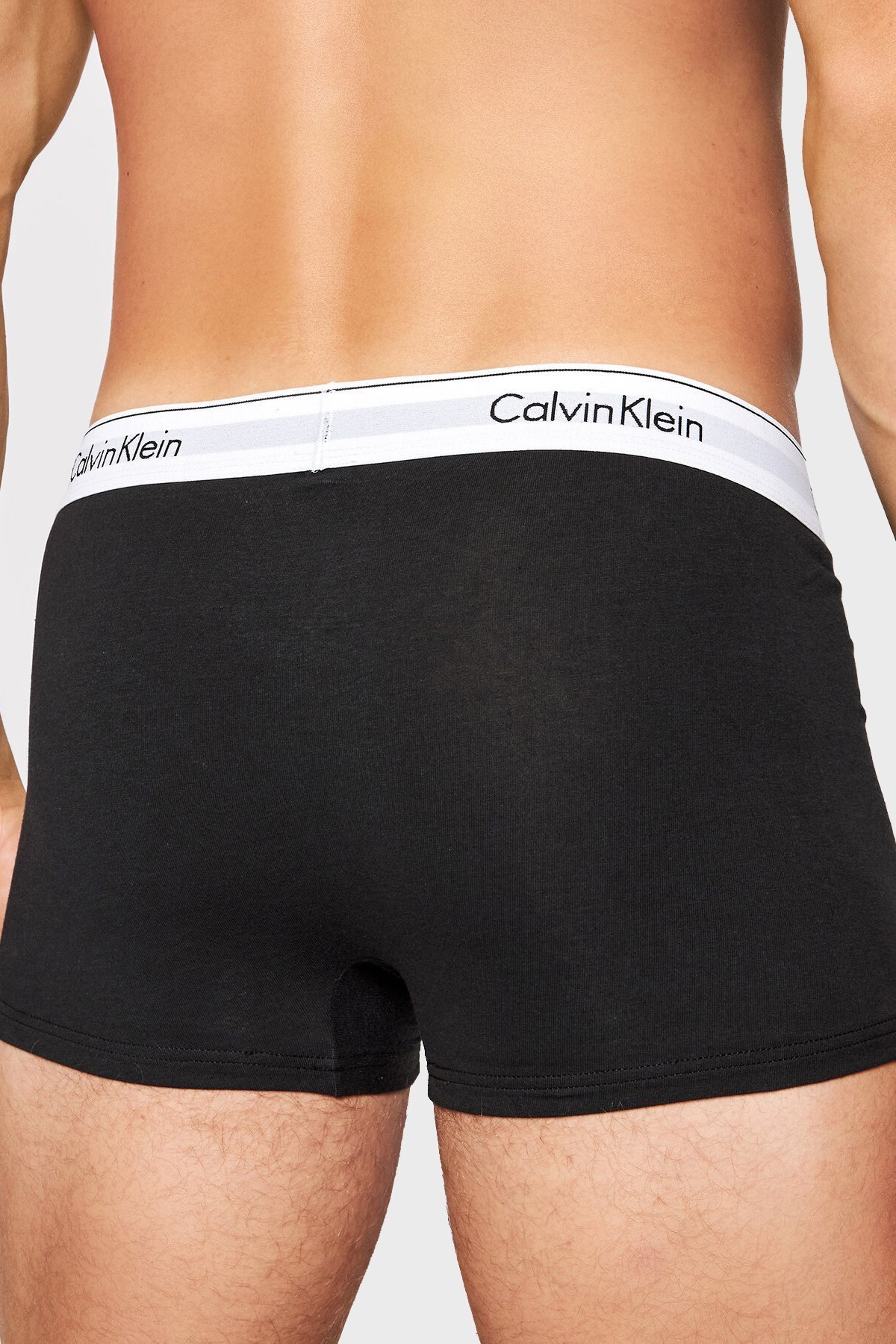 Calvin Klein Logolu Pamuklu 2 Pack Erkek Boxer 000NB1086A 001 SİYAH