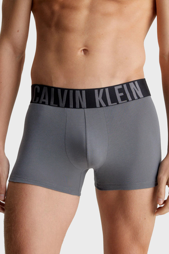 Calvin Klein Logolu Pamuklu 3 Pack 000NB3608ALXO Erkek Boxer 000NB3608A LXO Siyah-Kırmızı-Gri - 7