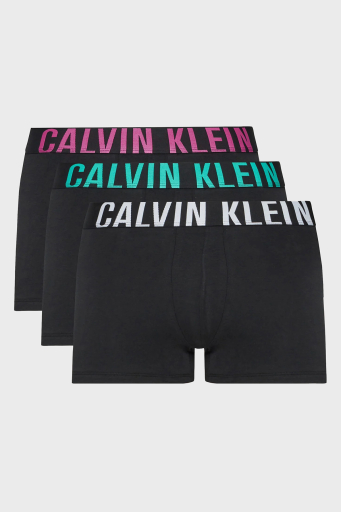 Calvin Klein Logolu Pamuklu 3 Pack 000NB3608ALXR Erkek Boxer 000NB3608A LXR SİYAH - 1