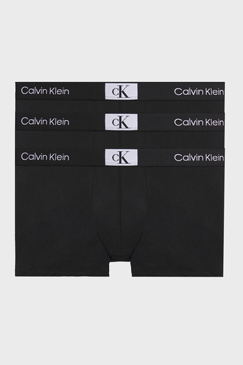 Calvin Klein Logolu Pamuklu 3 Pack Erkek Boxer 000NB3528A UB1 SİYAH - 1