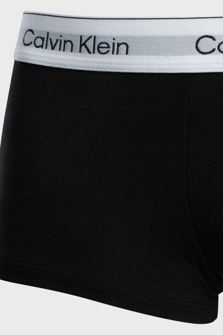 Calvin Klein Logolu Pamuklu 3 Pack LV00NB4389UB1 Erkek Boxer LV00NB4389 UB1 SİYAH - 4