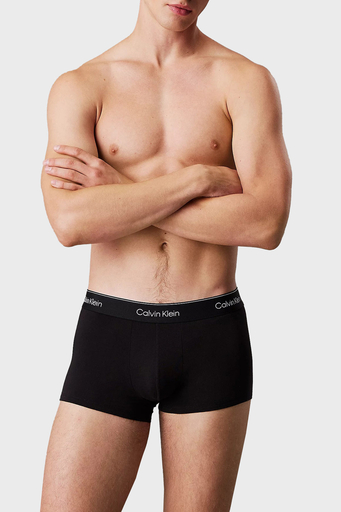 Calvin Klein Logolu Pamuklu 5 Pack LV00NB4390TM6 Erkek Boxer LV00NB4390 TM6 SİYAH - 2