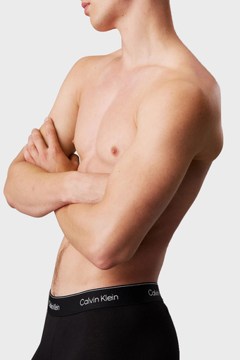 Calvin Klein Logolu Pamuklu 5 Pack LV00NB4390TM6 Erkek Boxer LV00NB4390 TM6 SİYAH - 5