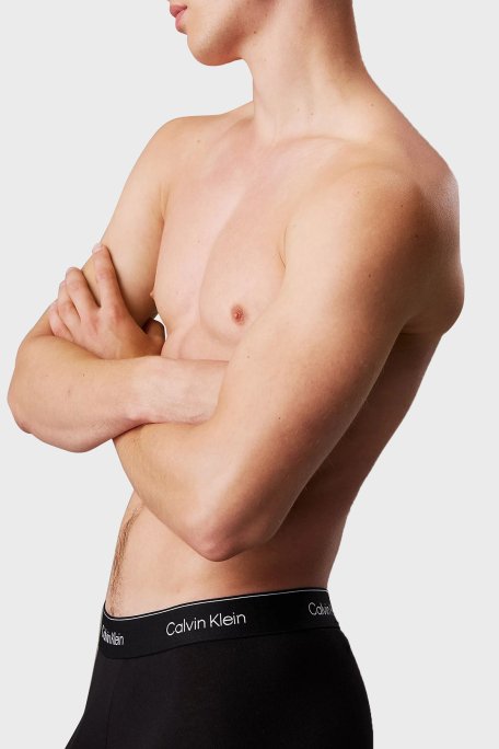 Calvin Klein Logolu Pamuklu 5 Pack LV00NB4390TM6 Erkek Boxer LV00NB4390 TM6 SİYAH - 5