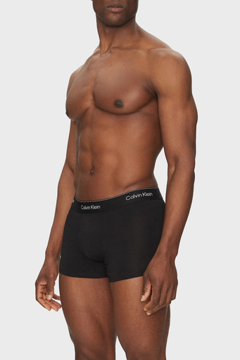Calvin Klein Logolu Pamuklu 5 Pack LV00NB4393TM6 Erkek Boxer LV00NB4393 TM6 SİYAH - 2