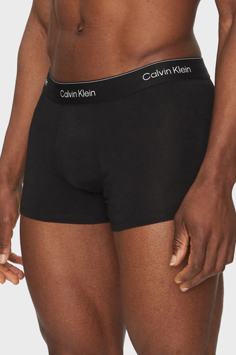 Calvin Klein Logolu Pamuklu 5 Pack LV00NB4393TM6 Erkek Boxer LV00NB4393 TM6 SİYAH - 3